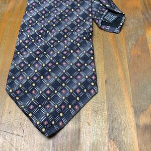 Vintage Bettini Italian Silk Tie Diamond Pattern